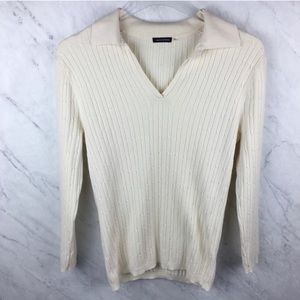Magaschoni Cream Sweater, Size M